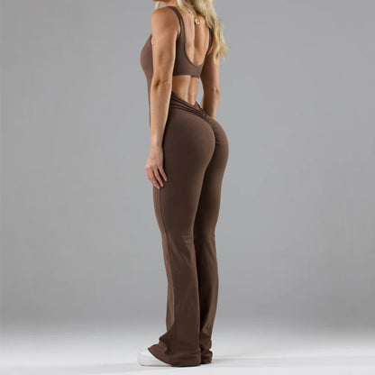 Yoga Bodysuit Casual Hollow Seamless Womens Clothing