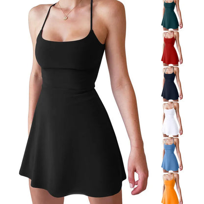 Women's Mini Tennis Dress Sleeveless