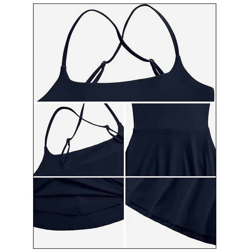 Women's Mini Tennis Dress Sleeveless