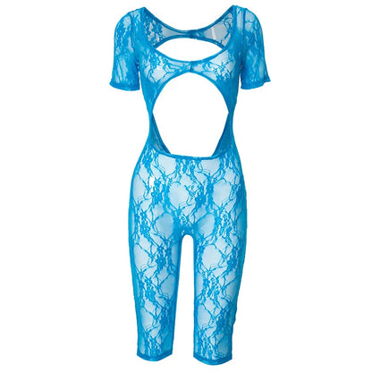 Sexy Cut Out See Through One Pieces Romper Lace Mesh Jumpsuit