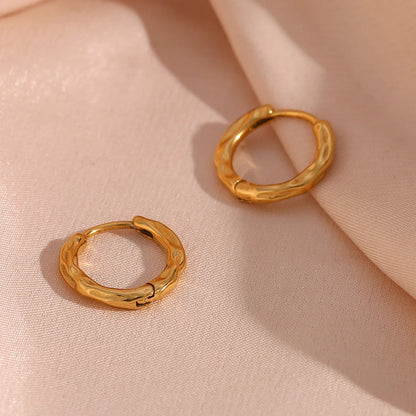 Belle Hammer Gold Hoops