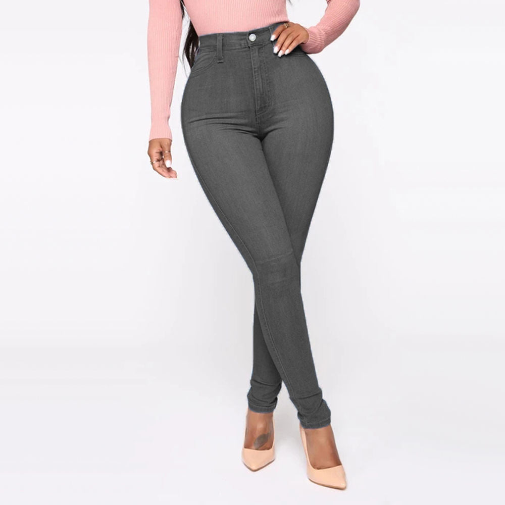 Slimming Jeans Pants For Women High Waist Pants With Pockets